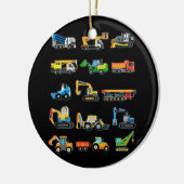 Machines en toestellen voor de bouw van graafmachi keramisch ornament (Links)