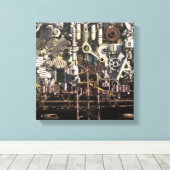 Machines en toestellen voor het stoomponsen canvas afdruk (Insitu (Houten vloer))