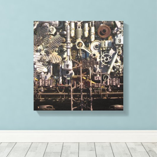 Machines en toestellen voor het stoomponsen canvas afdruk (Insitu (Houten vloer))