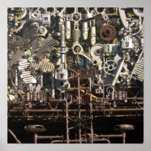 Machines en toestellen voor het stoomponsen poster