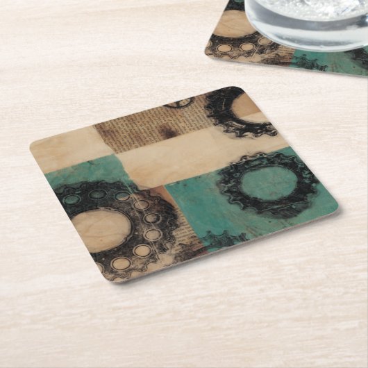 Machines II Kartonnen Onderzetters (Schuin)