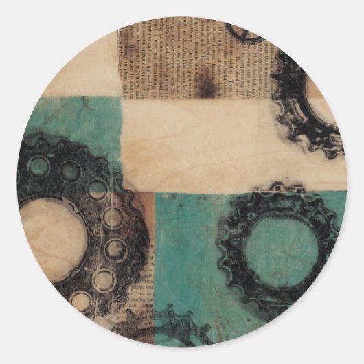 Machines II Ronde Sticker (Voorkant)