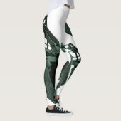 Machines Mechanisch Robotisch  Groen Leggings (Rechts)