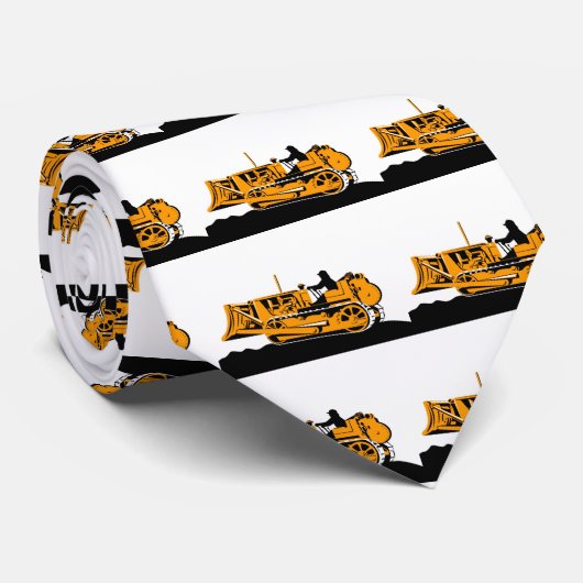 machines voor de bouw van bulldozers stropdas (Opgerold)