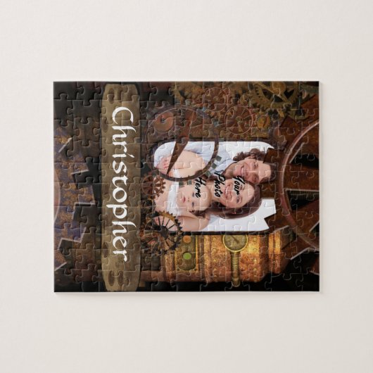 Machines voor gepersonaliseerde steampunk legpuzzel (Horizontaal)