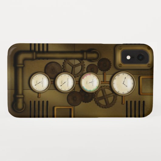 Machinetijdperk Steampunk Clockwork  Tech Case-Mate iPhone Case (Achterkant (horizontaal))