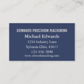 Machinewinkels Visitekaartje (Achterkant)