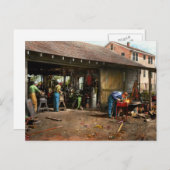 Machinist - Achtertuinmachines 1942 Briefkaart (Voorkant / Achterkant)