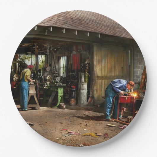 Machinist - Achtertuinmachines 1942 Papieren Bordje (Voorkant)