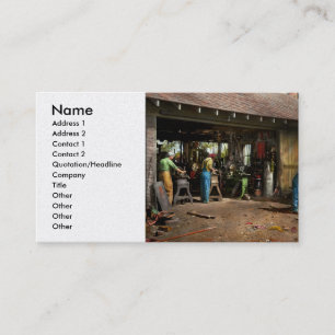 Machinist - Achtertuinmachines 1942 Visitekaartje