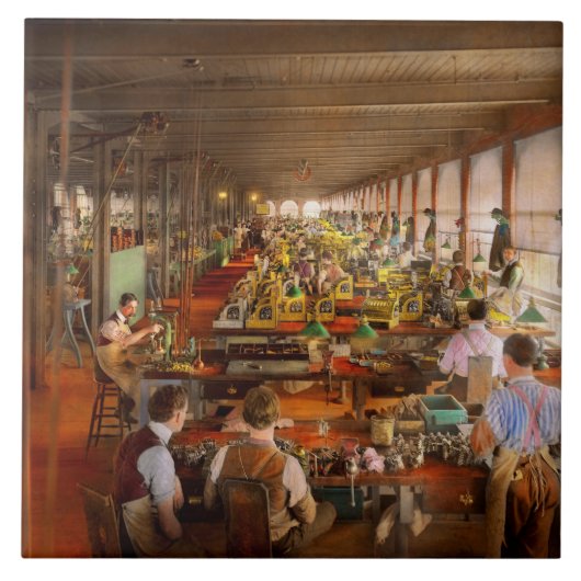 Machinist - Alleen contant 1902 Tegeltje (Voorkant)