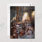 Machinist - Brandweer Lathe Briefkaart (Voorkant / Achterkant)
