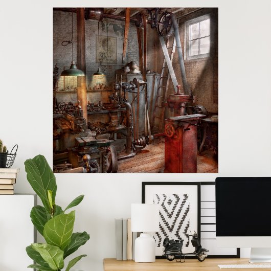 Machinist - De moderne workshop Poster (Thuiskantoor)