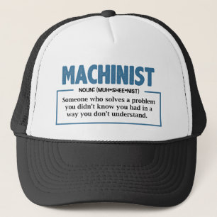Machinist Definition Engineer Typografie Trucker Pet