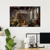 Machinist - Draaibanken - paradijs voor machiniste Poster (Thuiskantoor)