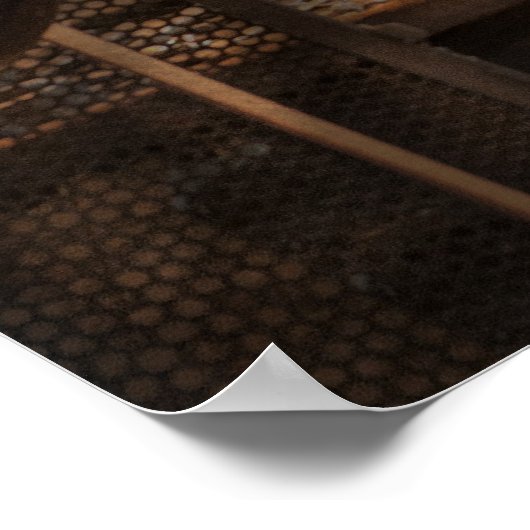 Machinist - Een kamer vol met draaibanken Poster (Hoek)