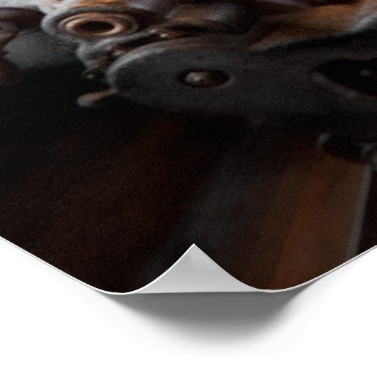 Machinist - Een volledig werkende machinewinkel Poster (Hoek)