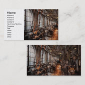 Machinist - Een volledig werkende machinewinkel  Visitekaartje (Voorkant / Achterkant)