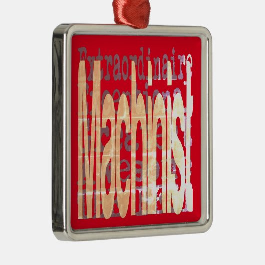 Machinist Extraordinaire Metalen Ornament (Rechts)