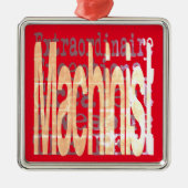 Machinist Extraordinaire Metalen Ornament (Voorkant)