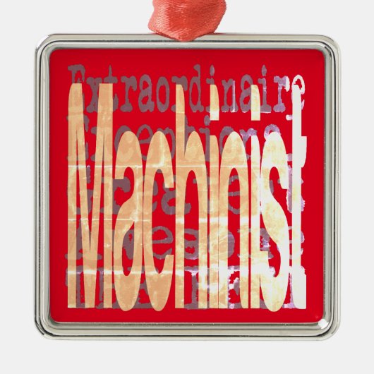 Machinist Extraordinaire Metalen Ornament (Voorkant)