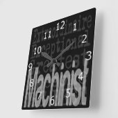 Machinist Extraordinaire Vierkante Klok (Hoek)