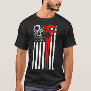 Machinist Flag Tools CNC Operator Machinist T-shirt