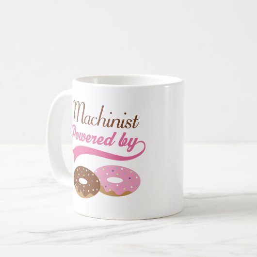 Machinist Funny Gift Koffiemok (Voorkant links)