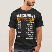 Machinist gaat G84 tot ze M8 CNC 2 T-shirt (Voorkant)