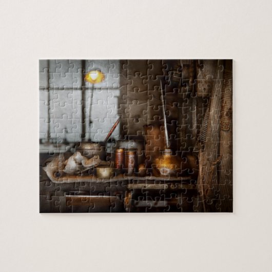 Machinist - Gereedschap - Heeft Olie Legpuzzel (Horizontaal)