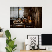 Machinist - Gereedschap - Heeft Olie Poster (Thuiskantoor)