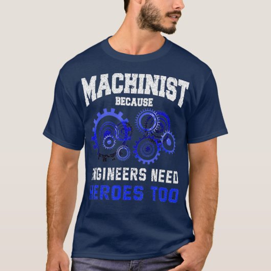 Machinist Grappige CNC Operator Joke Quote Gift T-shirt (Voorkant)
