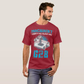 Machinist heeft geen plaats als Funny G Code CNC T-shirt (Voorkant volledig)