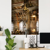 Machinist - In het tijdperk van de industrie Poster (Thuiskantoor)