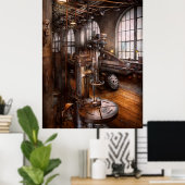 Machinist - Industriële boorpers Poster (Thuiskantoor)