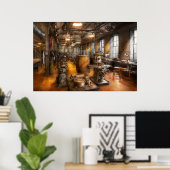 Machinist - Industriële maatschappij Poster (Thuiskantoor)