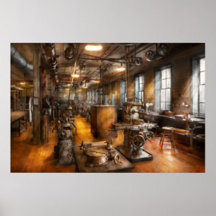 Machinist - Industriële maatschappij Poster