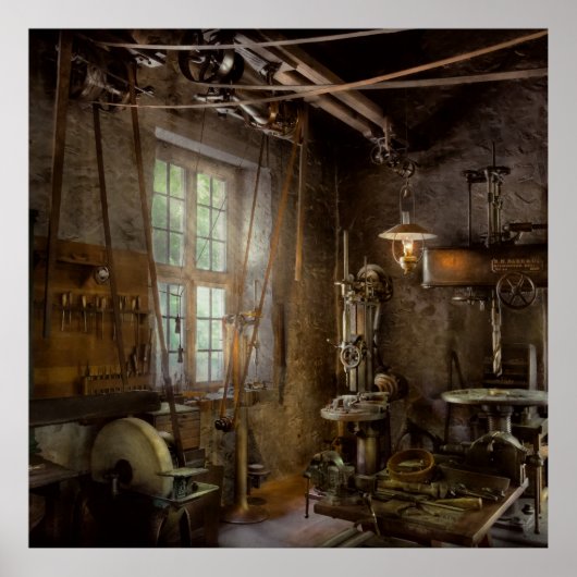 Machinist - Industriële revolutie Poster (Voorkant)