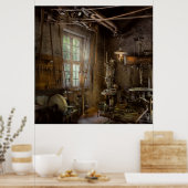 Machinist - Industriële revolutie Poster (Keuken)