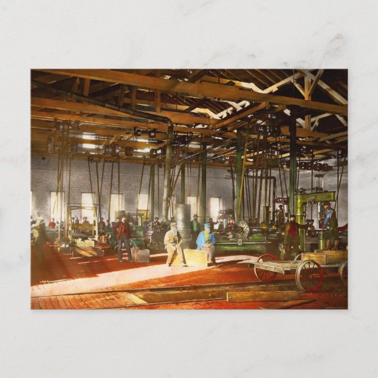 Machinist - Kapitein van het vaartuig 1868 Briefkaart (Voorkant)