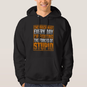 Machinist Krachten Machine Operator Machining 6 Hoodie