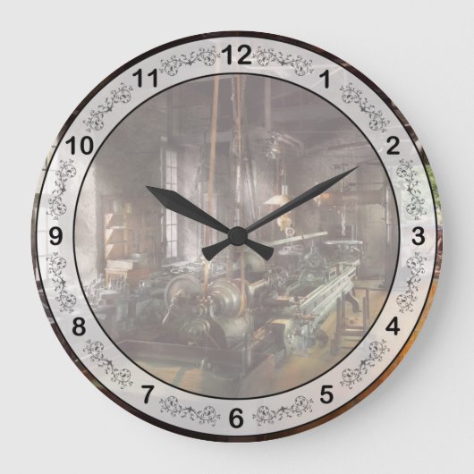 Machinist - Lathe - Een lange baan Grote Klok (Voorkant)