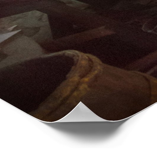 Machinist - Lathe - Een lange baan Poster (Hoek)