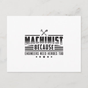 Machinist Machine CNC Machinist Grappig Cadeau Ide Briefkaart