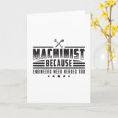 Machinist Machine CNC Machinist Grappig Cadeau Ide Kaart (Gele Bloem)