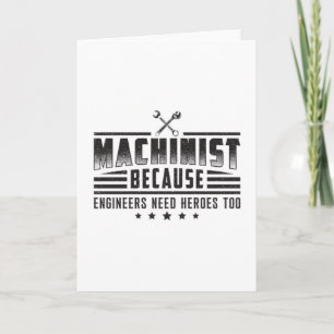 Machinist Machine CNC Machinist Grappig Cadeau Ide Kaart