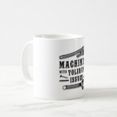 Machinist Machine Mechanic CNC Grappig Gift Idee Koffiemok (Voorkant links)