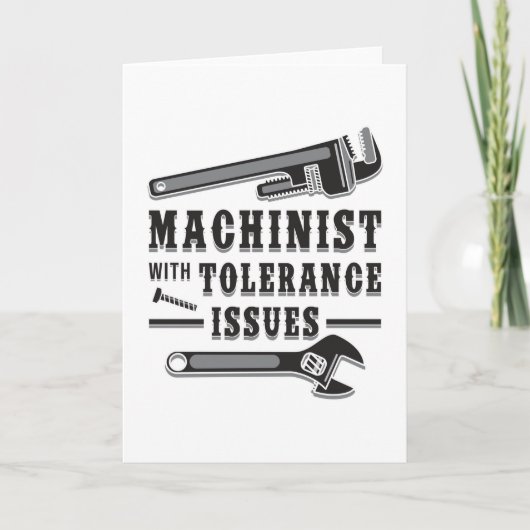 Machinist Machine monteur CNC grappig cadeau-idee Kaart (Voorkant)