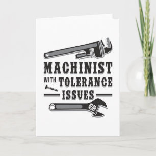 Machinist Machine monteur CNC grappig cadeau-idee Kaart
