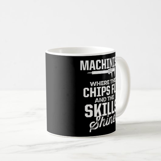 Machinist Machine Operator Tools Machining Enthusi Koffiemok (Voorkant rechts)